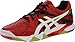 ASICS Men's Gel-Cyber Sensei Volleyball Shoe, Cherry Tomato/White/Black, 6 M US