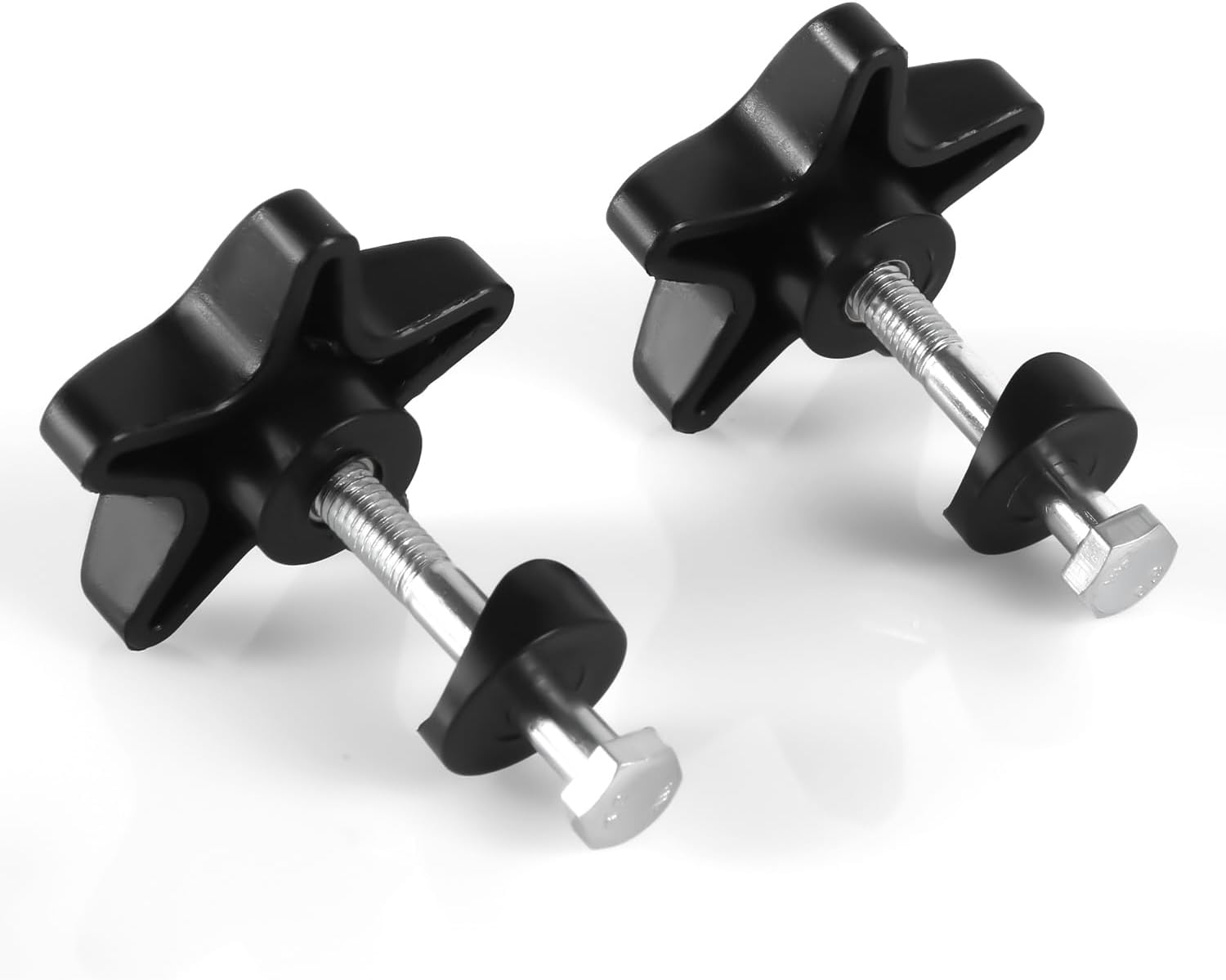 2 Sets Rollator Walker Replacement Knobs - Comfortable Accessories for Rollator (Black)
