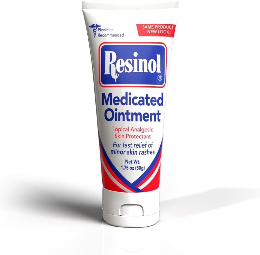 Resinol Medicated Ointment For Itch Relief And Protection Of Skin Rashes and Irritations, 1.75 Ounce Tube