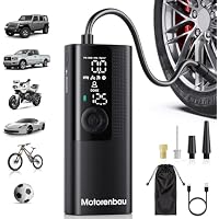 Portable 150PSI Mini Air Pump with Digital Pressure Gauge only .98: eDeal Info