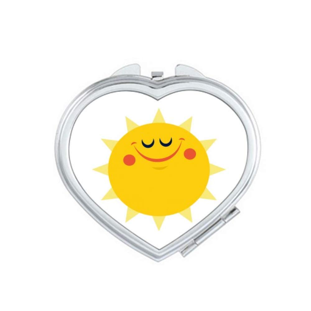 DIYthinker Universe And Alien Smiling Sun Mirror Travel Magnification Portable Handheld Pocket Makeup
