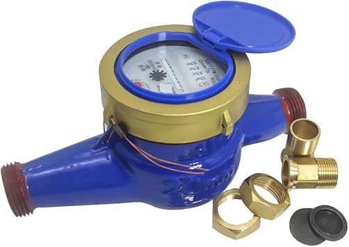 Water Meter Metal Water Meter 20mm Cold Water Meter with Garden & Household Fitting