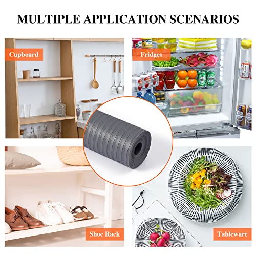 Mcrbeay Shelf Liners For Kitchen Cabinets, 12Inch X 20Ft, Non Adhesive Shelf Liner, Non-Slip Kitchen Drawer Liners, Waterproof Durable Cabinet Liners For Shelves, Refrigerator, Pantry, Dark Gray #TOP6