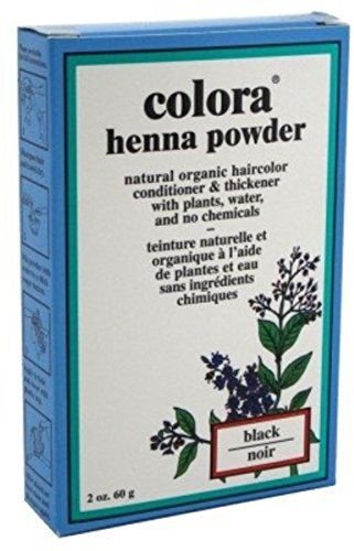 Colora Henna Powder Hair Color Black, 2 oz (Pack of 11)