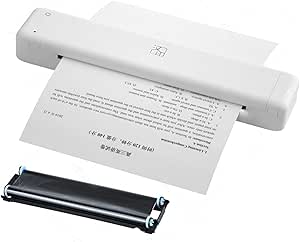Label Printer Portable Printer Ribbon Transfer Mini A40 Paper Printing ...