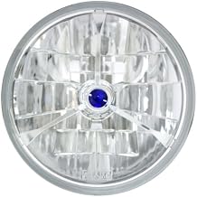 IPCW Adjure T70300-A 7" Diamond Cut Headlamp Trillient With Blue Dot & Tri-Bar and H4 Bulb Each