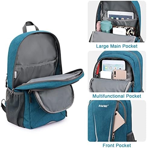 G4Free RFID Hiking Backpack 15L Mini Rucksack Small Backpack Hiking Daypacks Water Resistant Multipurpose Travelling Walking Cycling Schooling for Men Women Kids