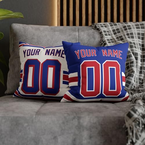 Image of ANTKING Throw Pillow 2 Packs Personalized Custom Any Name Number for Men Women Boy Gifts