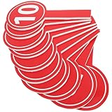 BESTonZON 10 Stück Halte Nummernschild Punktetafeln Weiße Punktetafeln Aus Pappe Mit Zahlen Mit Zahlen Rote Hand Punktetafel