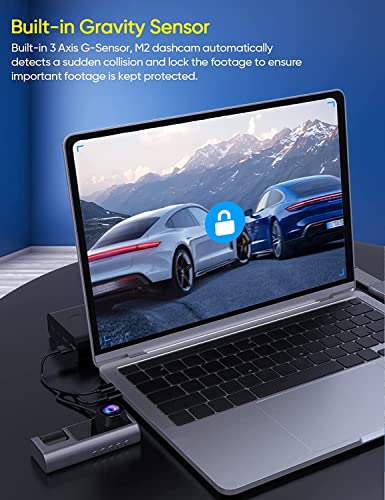 Câmeras 3CHs Traço Câmera para Carros Frente HD 1080p Gravação Interior e Traseira Visão Noturna Luz