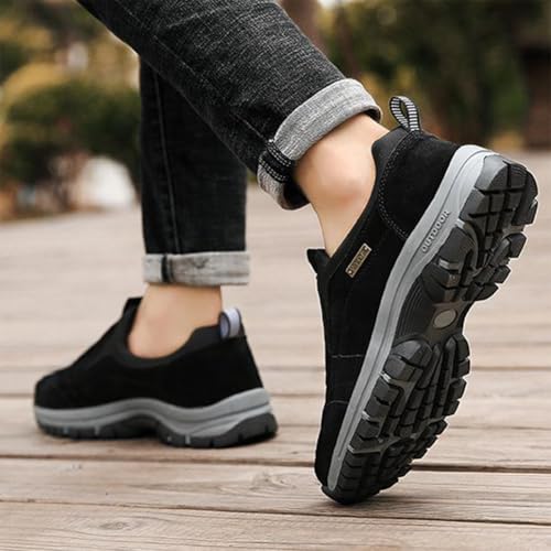 Enjerr Orthopedic Shoes Men Slip on Comfortable Waterproof Sneakers Outdoor Walking Hiking Shoes2