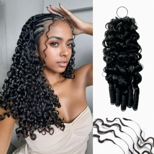 Cabello virgen para trenzado rizado birmano de 20 pulgadas para mujeres negras