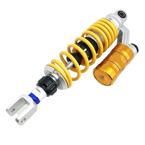 Federbein Universal 320mm Bis 360mm Motorrad Roller Einstellbare Rebound Dämpfung Hinten Stoßdämpfer Für