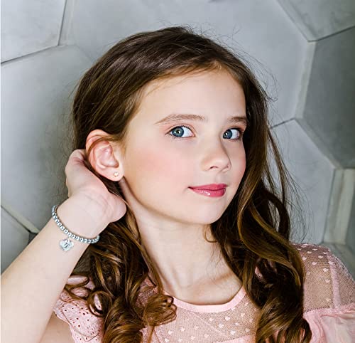 Monily Initial Bracelet For Girl Heart Tag Bead Bracelet Letter A Bracelets Birthday Gifts #TOP1