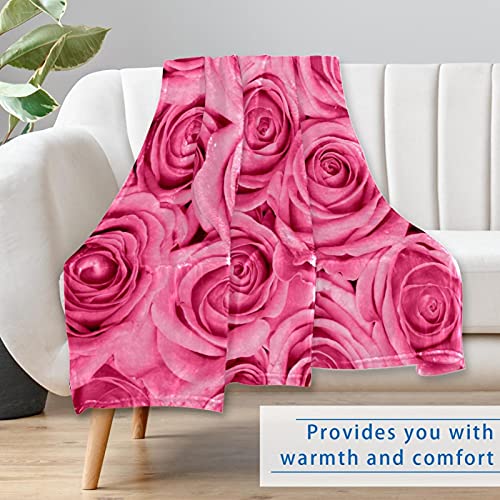 Couverture de lit rose romantique à fleurs douces pour nuits chaleureuses - 7