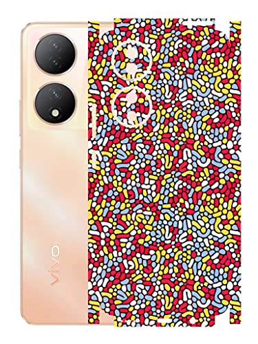 Image of AtOdds - VIVO Y100A Mobile Back Skin Sticker - Lamination - Rear Screen Guard Protector Film Wrap (Coverage - Back+Camera+Sides) (Design - Beans)