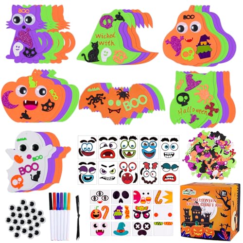 Max Fun 336PCS Halloween Crafts for Kids, Halloween Activities Foam