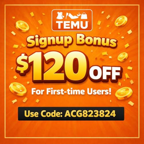 [UpDAtE]Temu Signup Bonus"$120 off" ["acg823824"] for First-time Users copertina