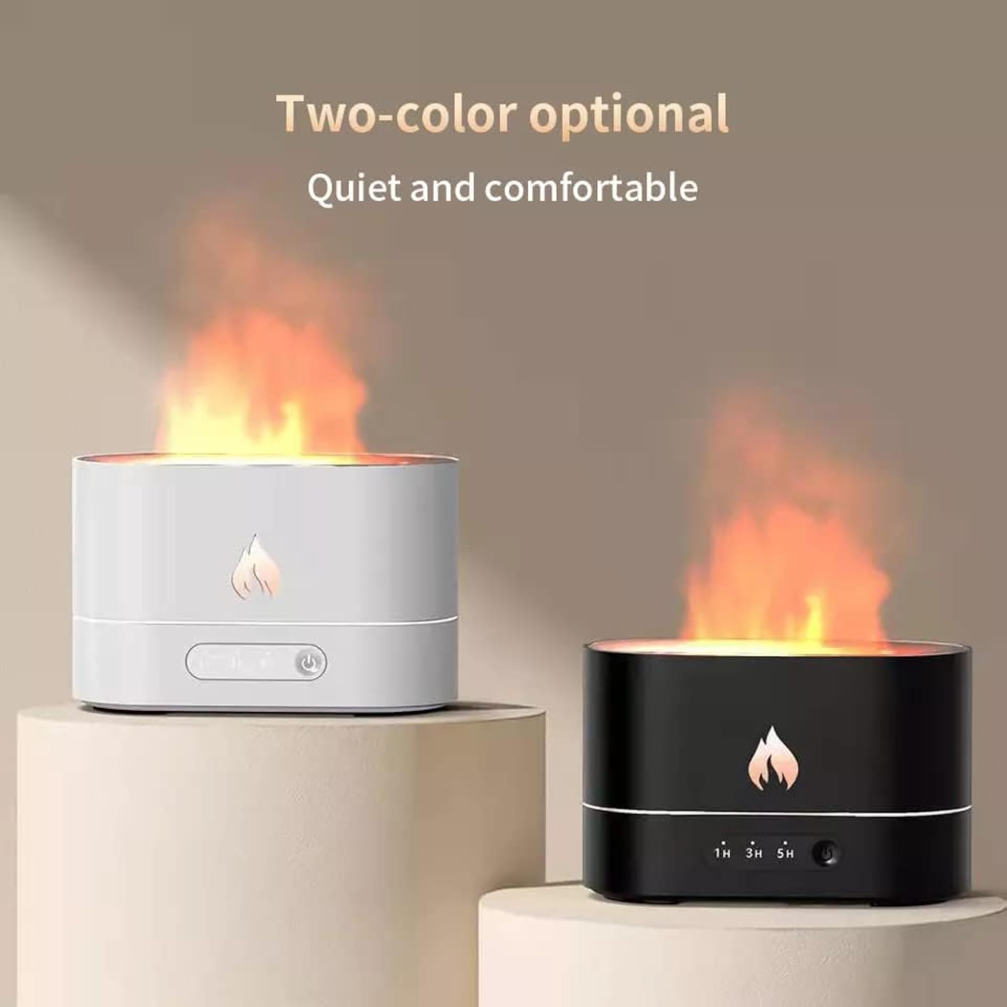 THE HOME DECOR COMPANY Fire Flame Night Light Aroma Diffuser