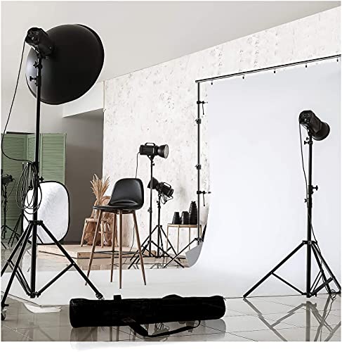 Limostudio 10 Ft. Wide Adjustable Backdrop Stands Kit, Photography Video Studio Background Support System Structure Frame With Photo Clips, Clamps, Sand Bag, Carry Bag, Agg2348 #TOP6