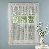 Kitchen Curtains for Windows ✅ 40+ Styles & Colors ✅ Swag, Valance, Tier Sets & Panels ✅ Cafe Curtains for Farmhouse, Rustic, Modern Décor, Priscilla White, Swag