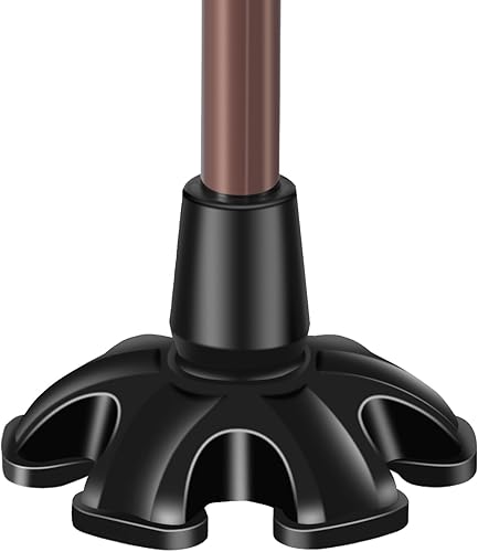 Puntas de bastón, puntas de bastón de 34 de pulgada, punta de bastón de goma resistente, bastones de repuesto para bastones para caminar, bastones