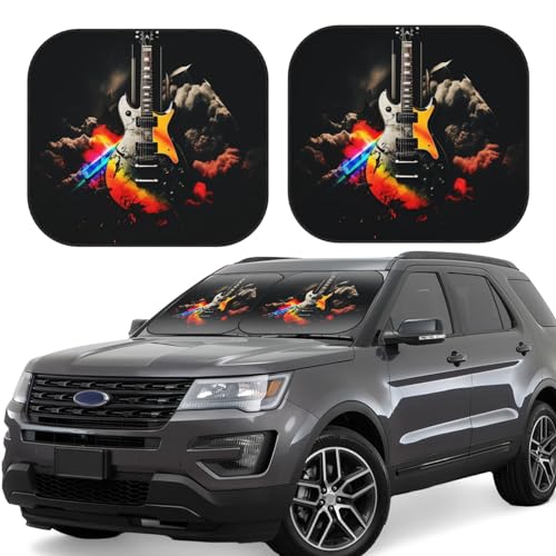 Pare-soleil pour pare-brise de voiture pliable rock taille M en lot de 2