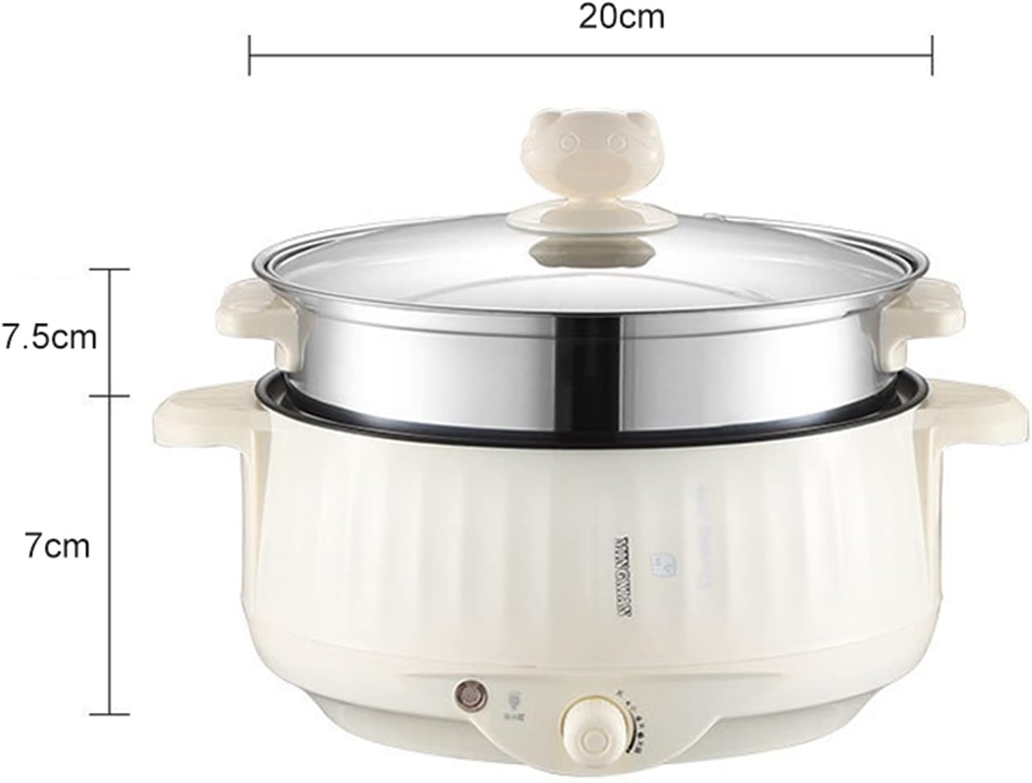 Electric Cooker Household Electric Hot Pot One Pot for Cooking and Frying Large Capacity Electric Cooker Multi Functional Non Stick Electric Cooker for Cooking
