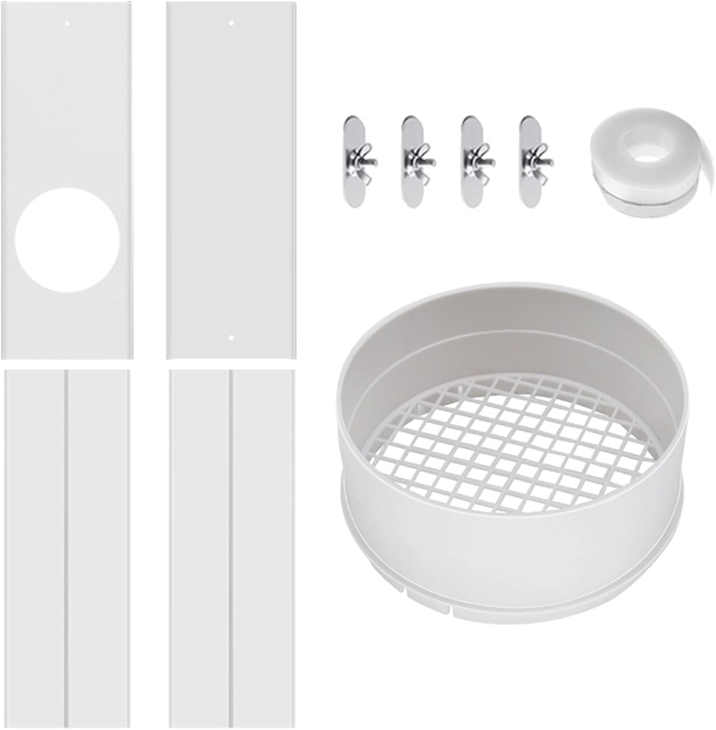 Indoor Dryer Vent Kit - Window Seal Panels,Dryer Vent Parts, Clothes Connector for Sliding Window, Accessories