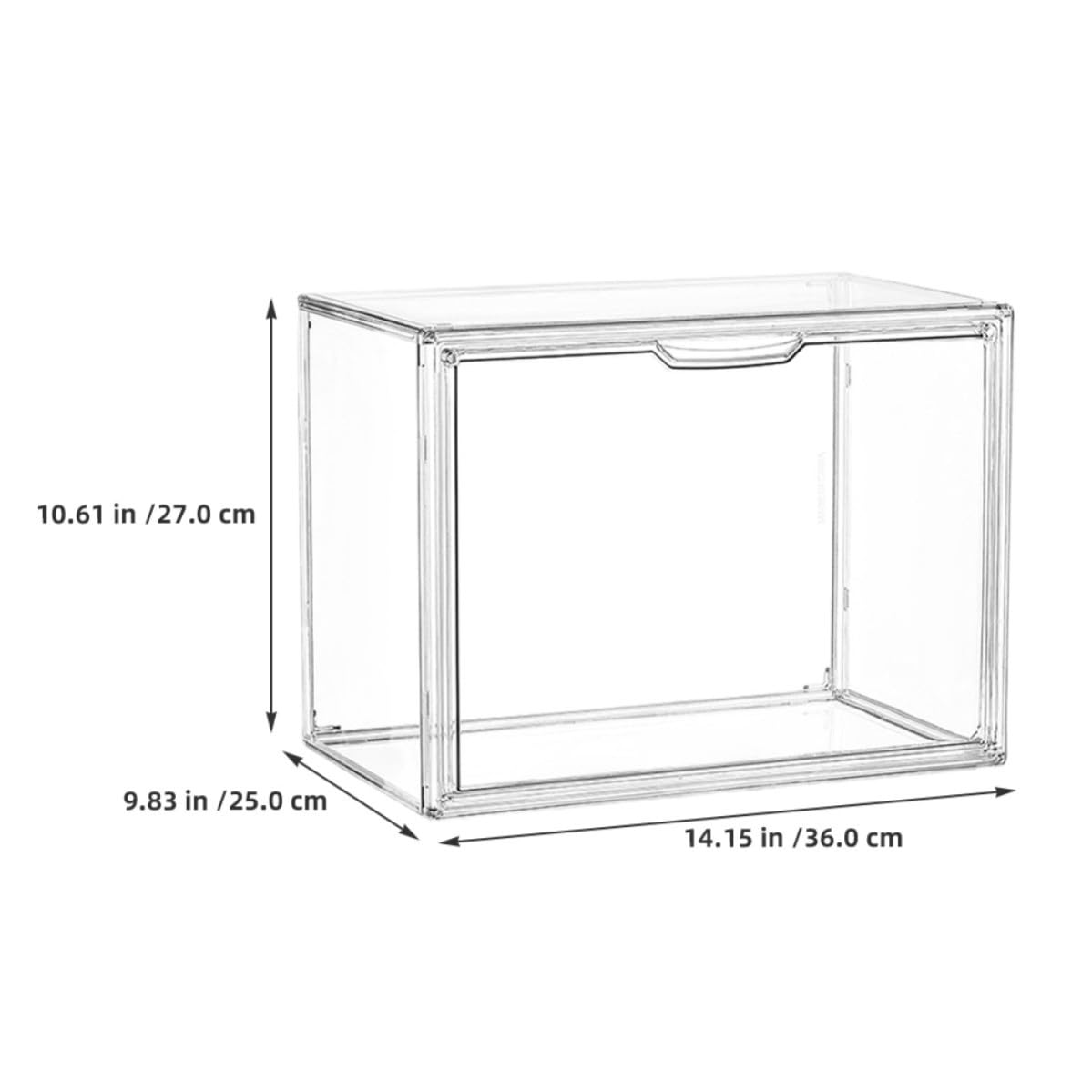 Contenitore per Libri in Plastica Coperchio Trasparente, Scatola di Stoccaggio Pratica e Versatile per Camera e Soggiorno, Design Semplice e Funzionale