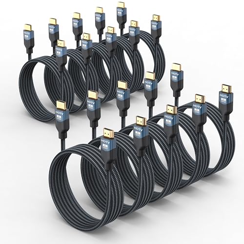 Câble HDMI 2.1 8K 60Hz cordon 48gbps avec eARC HDR10+ pour liaison PC moniteur gamer