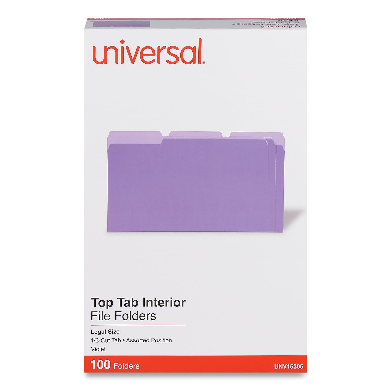 UNV15305 - Universal Recycled Interior File Folders by Universal