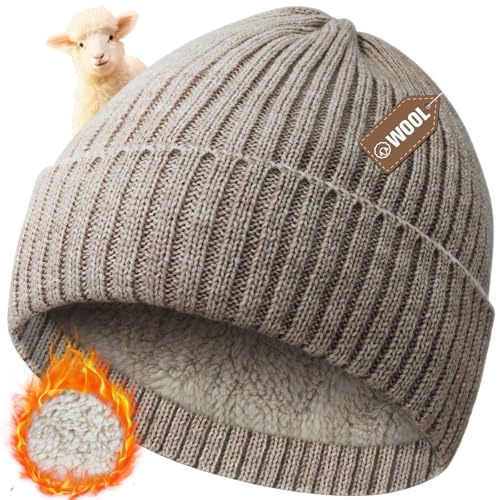 Migliore Wear Wollmütze Herren, Winter Warme Beanie Mütze mit...