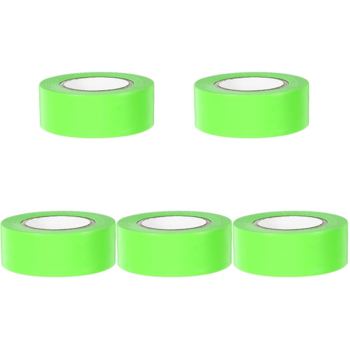 Ruban de marquage fluorescent vert bande large adhésif PVC 5 u. - 8