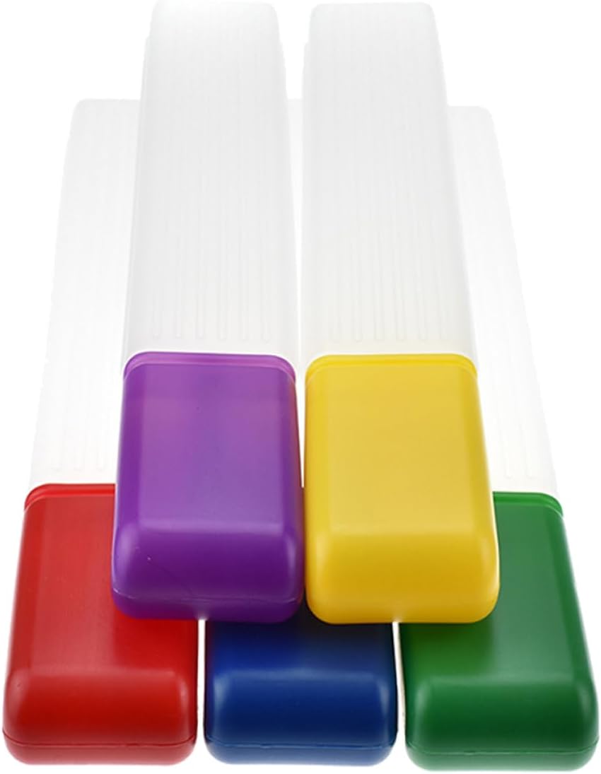 BATHVEVE 5pcs Plastic Knitting Needle Storage Tubes Sewing Needle Organizing Bottles for Easy Carrying for Knitting and Crochet Projects