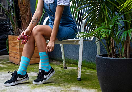 1Sock2Sock - Women's Donut Socks Gift Box (3 Pack Cotton) - Fun, Colorful, And Super Soft Socks #TOP4