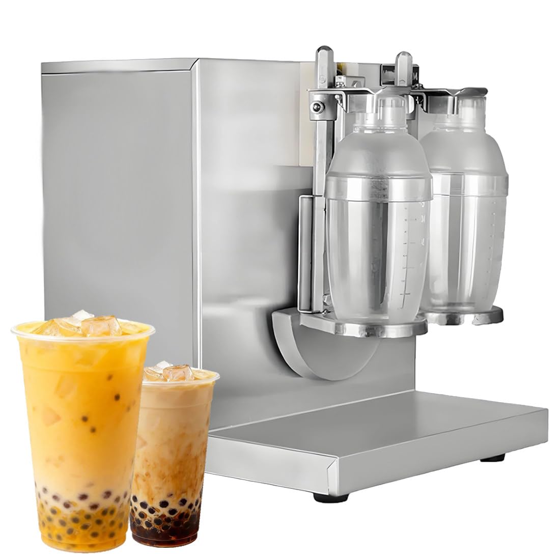 QianCruxtacy Double Head Automatic Milk Tea Shaker Machine 350ml