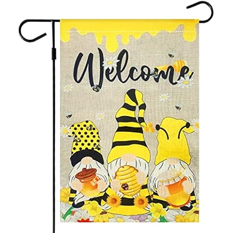 Garden Flag, AgoKud Welcome Theme Outdoor Garden Flag, Double Sided Vertical Yard Flag Banner for Party Home Decoration(12" x 18") Cover