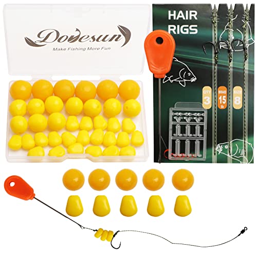 Dovesun 41PCS/151PCS Carp Fishing Hair Rigs Baits Carp Rigs Kit Fishing Equipment Accessories Size...