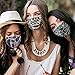 Ciana Sequin Fashionable Face Mask Glitter Bling Mask with Designs Washable Reusable Masks for Women (Animal Print (6-Pack)