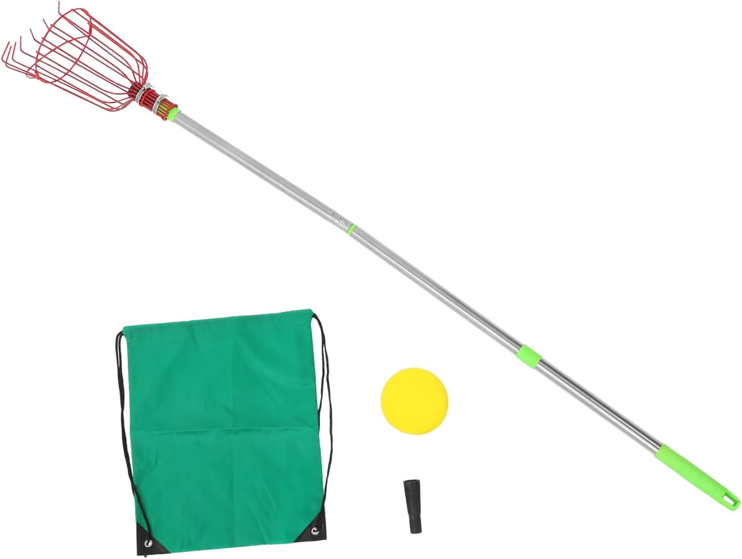 Telescoping Fruit Picker Tool Handle for Effortless Harvesting of Oranges Mangoes and More Lightweight and Portable Fruit Catcher for and Orchards
