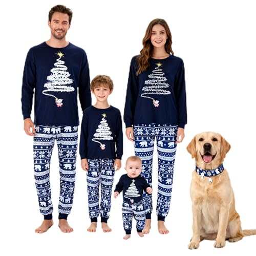 Family Christmas Pajamas Matching Sets Xmas Graphic Matching Pajama Sets Holiday Party Soft Sleepwear Pjs For Family