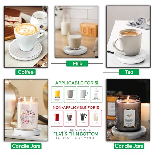 Compact 17W Cup Warmer with Gravity Switch