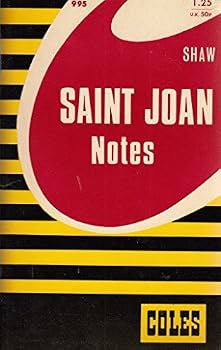 Paperback COLES NOTES ON SAINT JOAN, BY GEORGE BERNARD SHAW Book