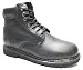LM Men's Premium Full-Grain Leather Plain Rubber Sole Soft Toe Work Boots Snow Boots