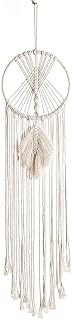 Hand-Woven Dream Catcher, Bohemian Style Woven Tapestry, Used for Background Wall Decoration, Wedding Decoration, Craft Gifts Beige Tapestry Macrame Wall Hanging Tapestry 20 * 95cm