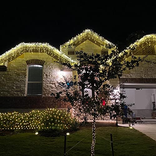 Luces de malla LED para exterior 8 modos 200 leds 2x3 m miniatura 4