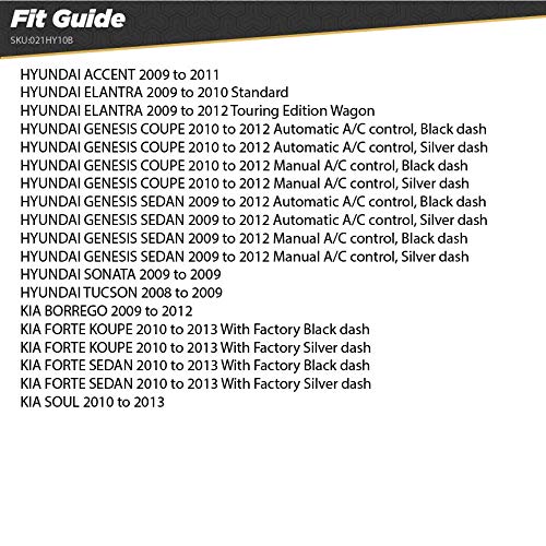 Scosche Hy10B Compatible With Select 2008-14 Hyundai, Kia Power/Speaker Connector / Wire Harness For Aftermarket Stereo Installation With Color Coded Wires,Black #TOP3