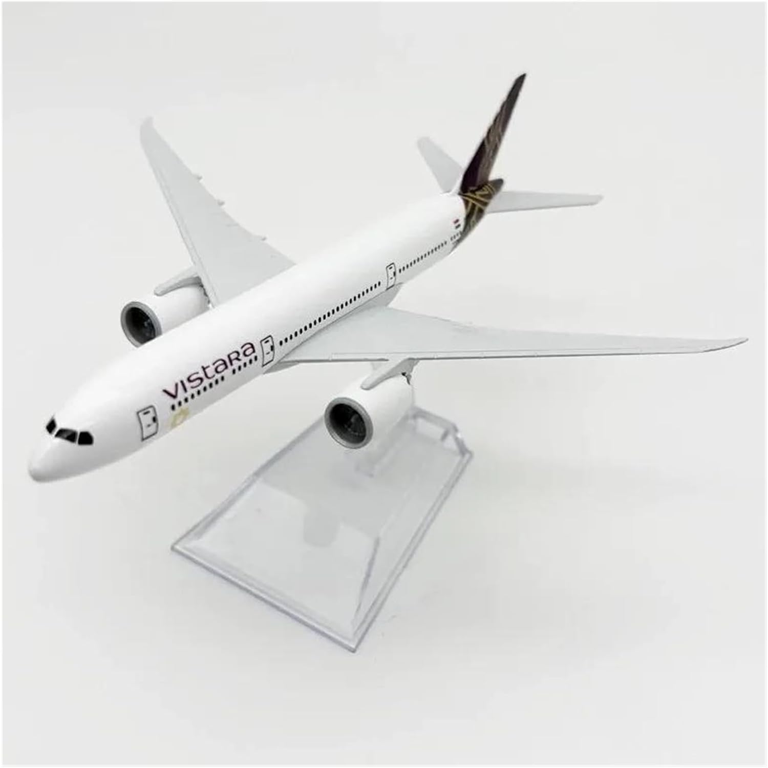 Scale Airplane 1/400 16cm for Diecast Metal Miniature Plane India B787 Vistara Aircraft Model Suitable for Decoration