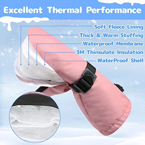Olreco Baby Gloves Toddler Waterproof Mittens For Toddler Girls Baby Snow Gloves Baby Girl Mittens Toddler Mittens Ski Mittens #TOP3